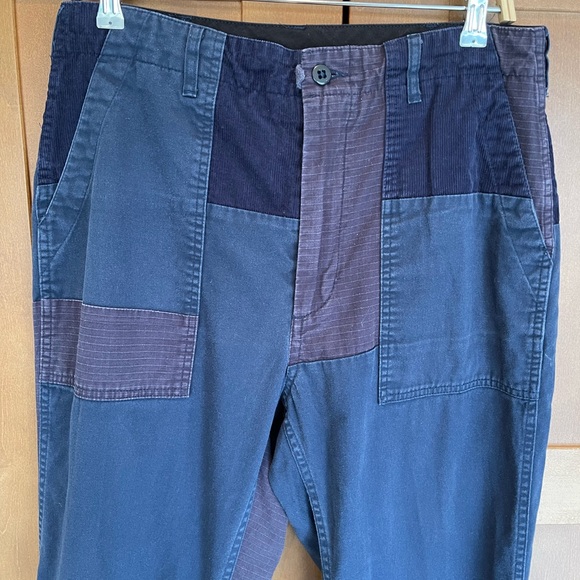 ENGINEERED GARMENTS Men's Navy, Gray, Purple Patchwork Fatigue Pants, Small (32) - Picture 5 of 15